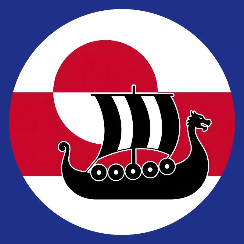 Conception de drakkar du drakkar du drapeau du Groenland