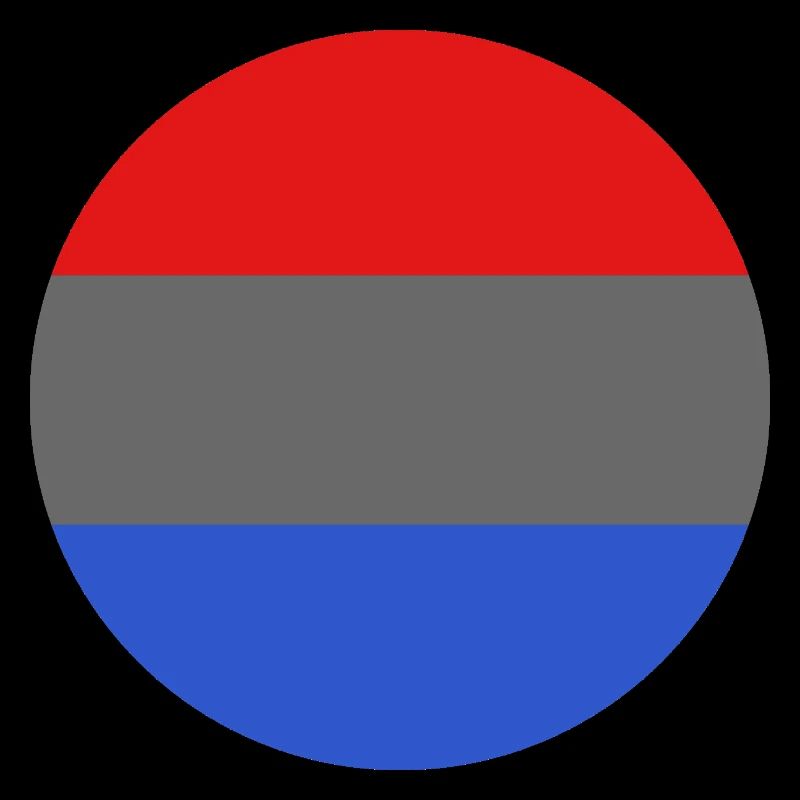 Runde Luxemburger Flagge