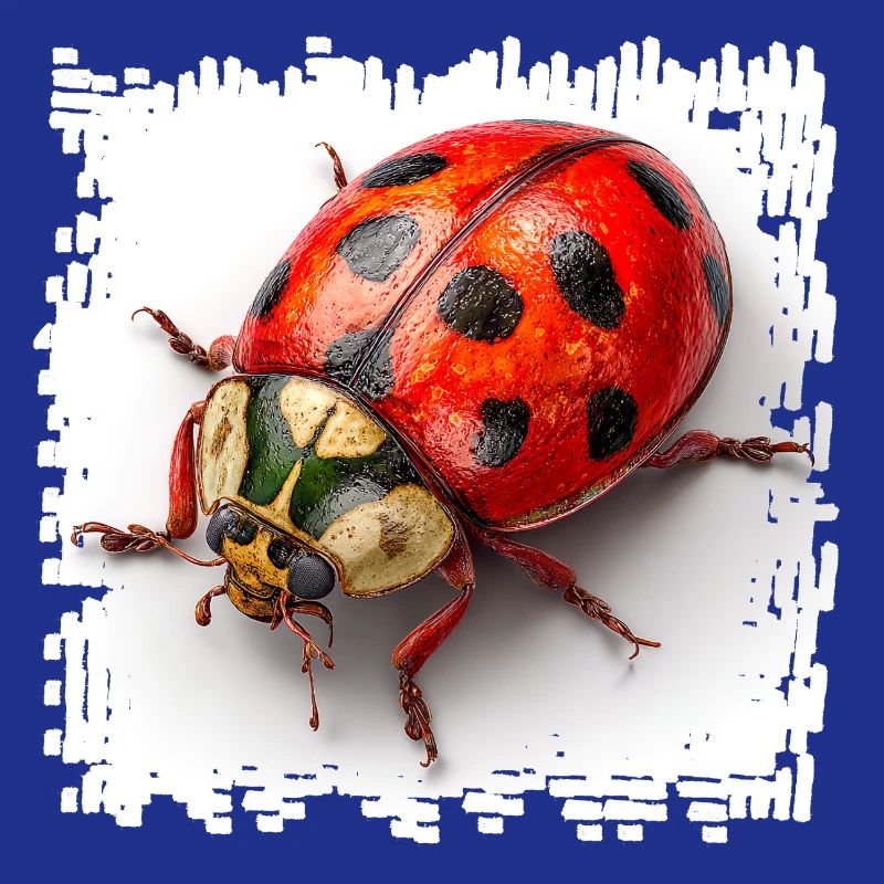 Red Ladybug Pattern Shirt