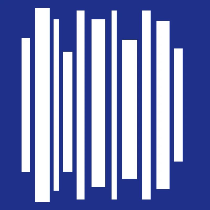 Minimal Stripes Barcode Mosaic