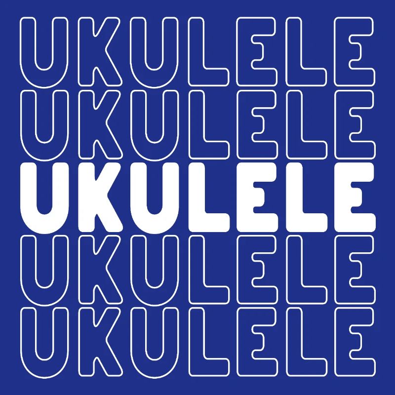 Typographie du ukulélé