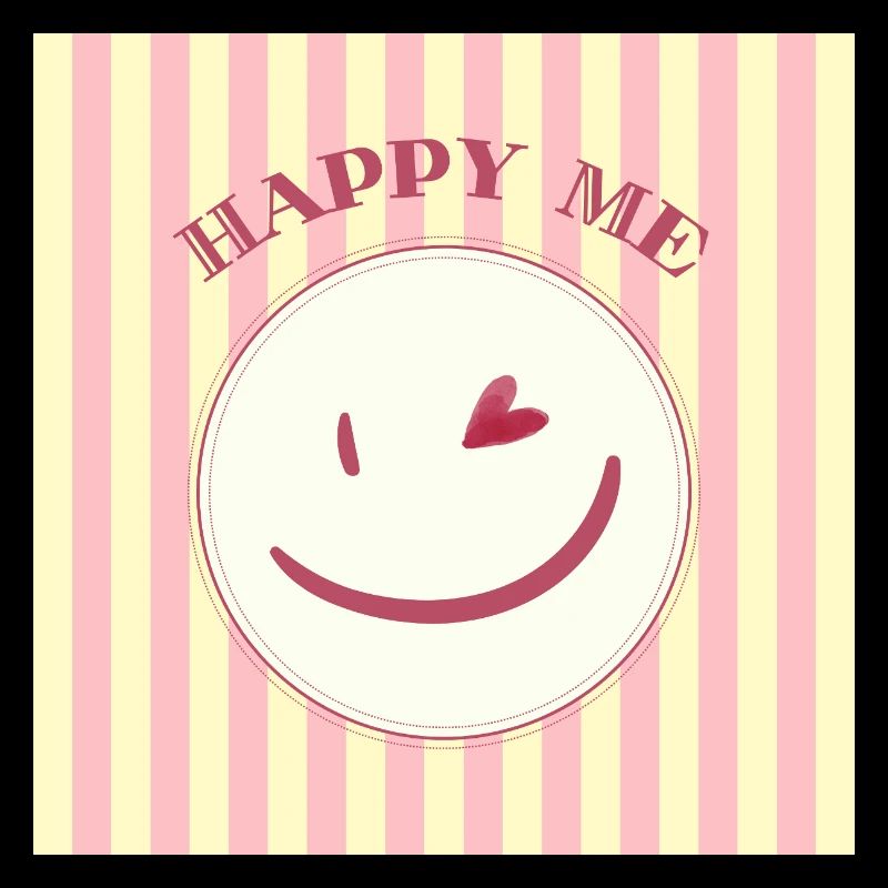 Smile on stripe pattern