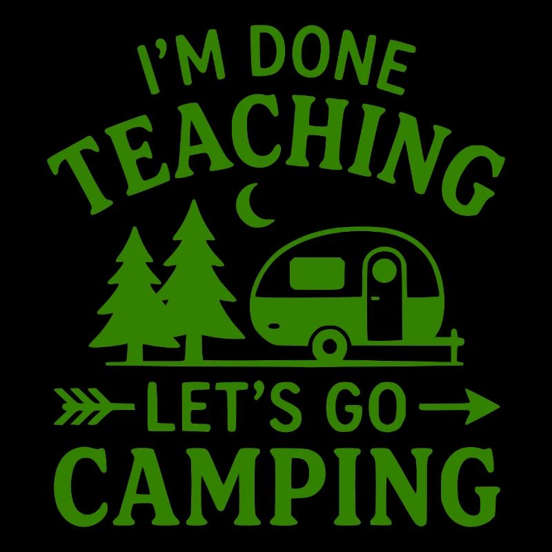 T-shirt Caravane de camping d’enseignant à la retraite