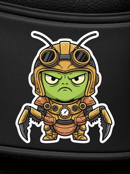 Locust Engineer Steampunk Rüstungsmessing