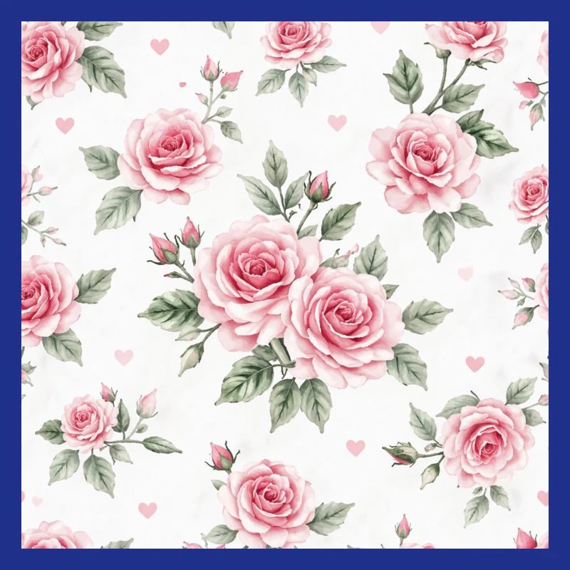 Roses and Hearts pattern