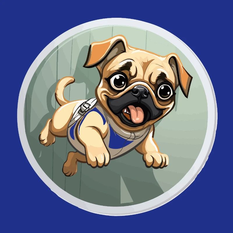 Squeaking Pug Sprinter