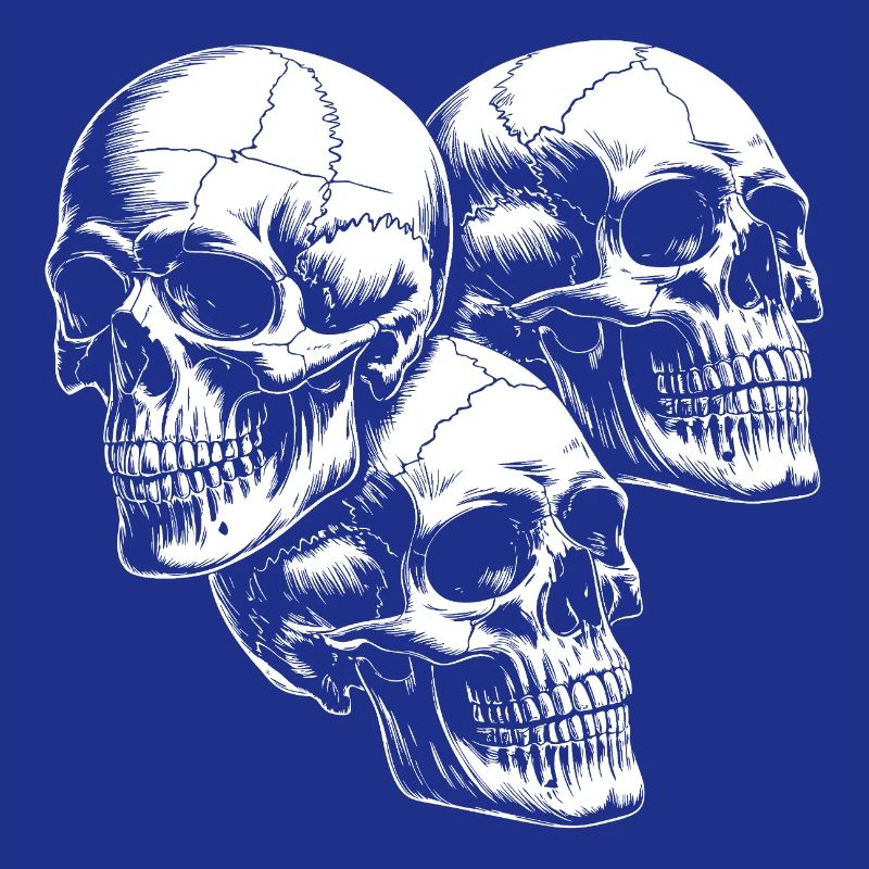 Threesome Skull Silhouette