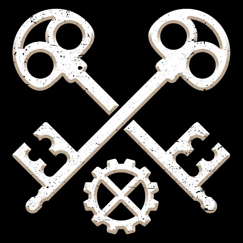Guild sign Locksmith Metalbuilder 3D grunge look