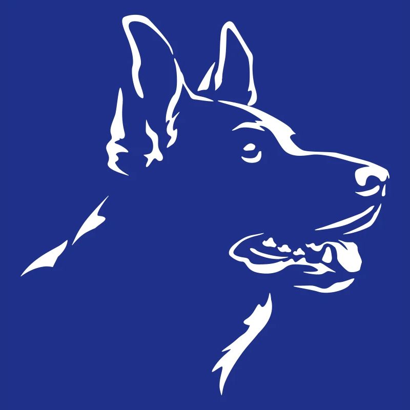 German Shepherd Head "Black Edition"