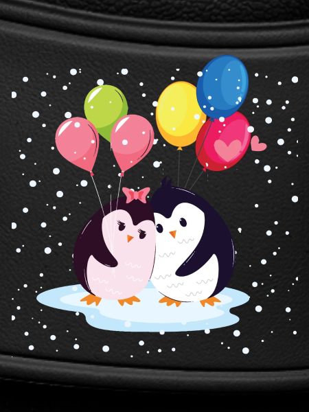 Penguins with Balloons