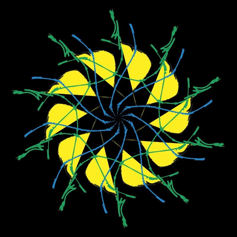 Random patterns circled