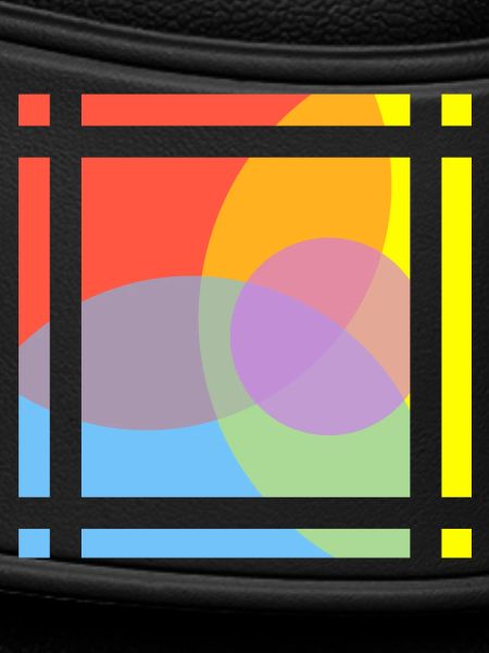 Geometric play of colours