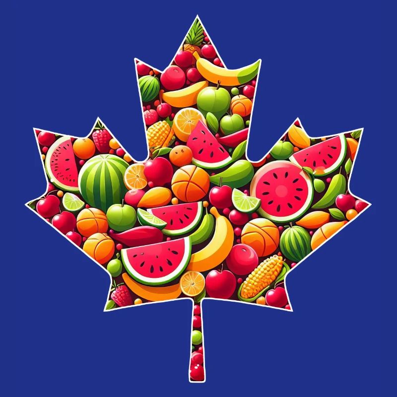 Canadian Maple Leaf Summer Fruit Melon