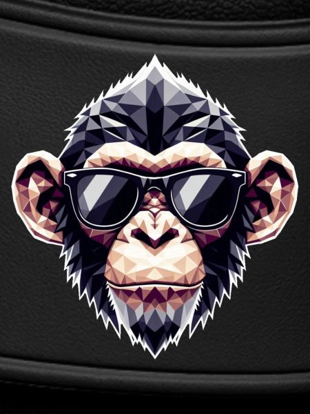 Monkey Glasses Polygon