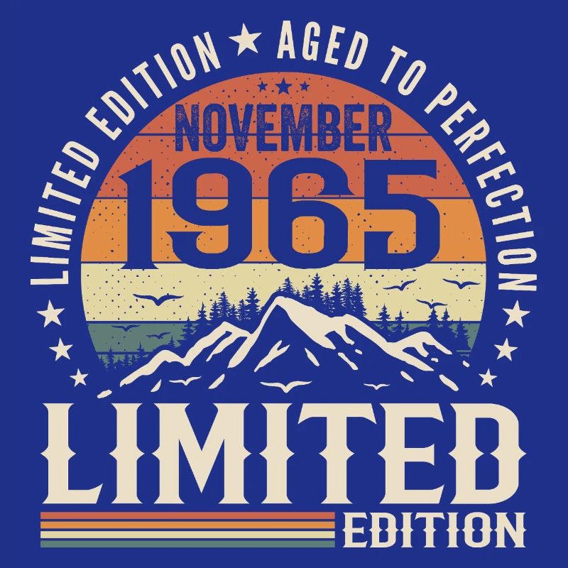 November 1965 Einzigartiger Retro-Geburtstag
