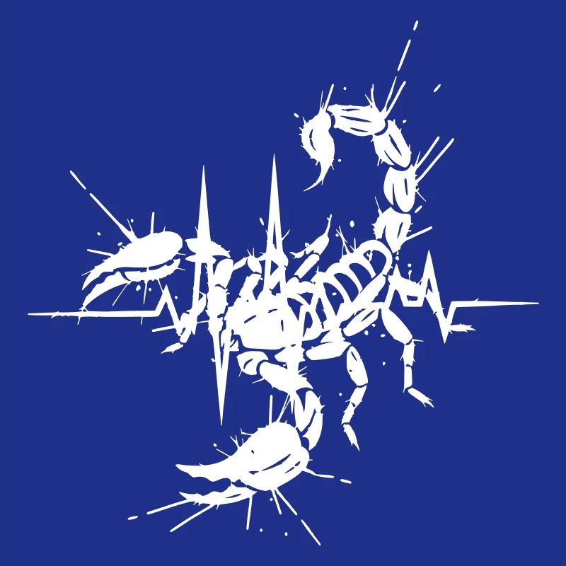 Scorpion Heartbeat Explosion Art Vector