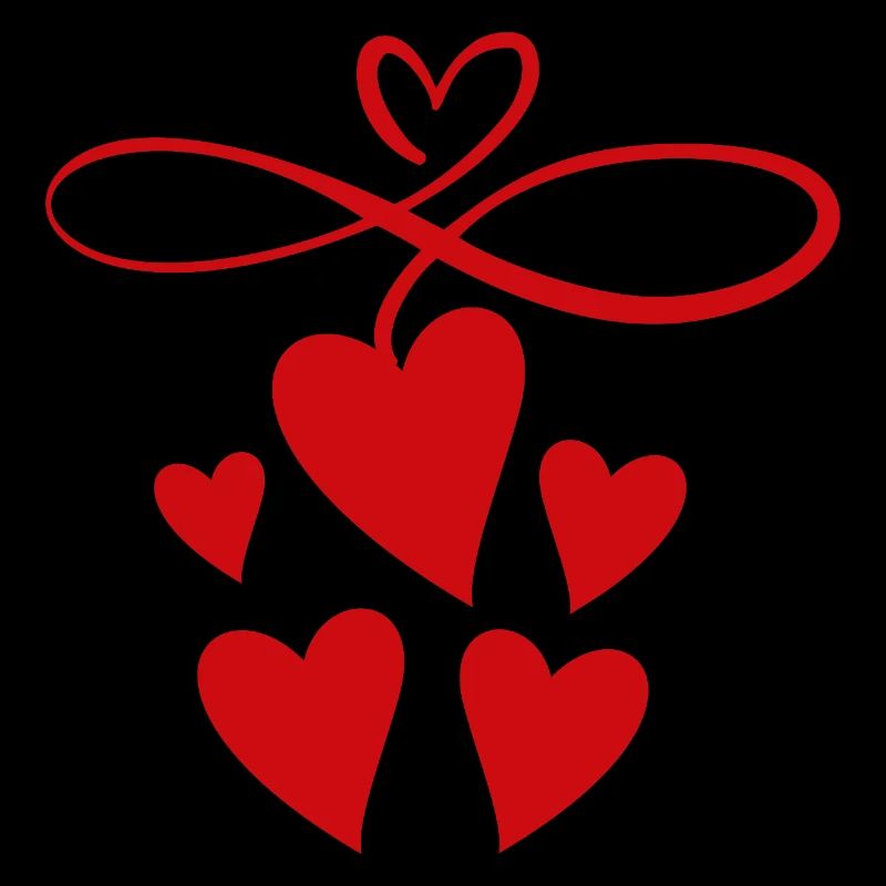 Infinity sign with heart