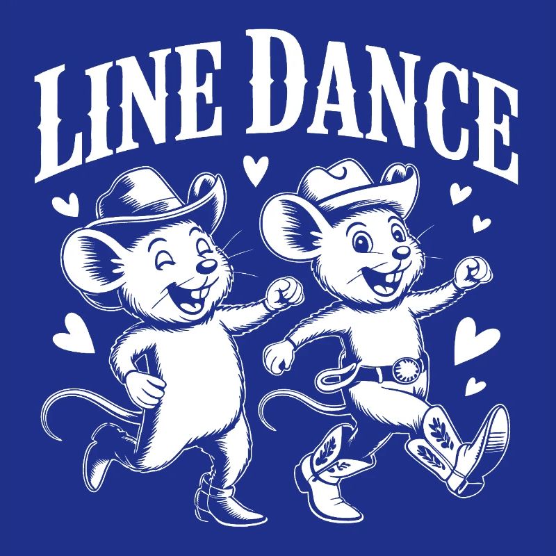 Line Dance Mäuse Retro
