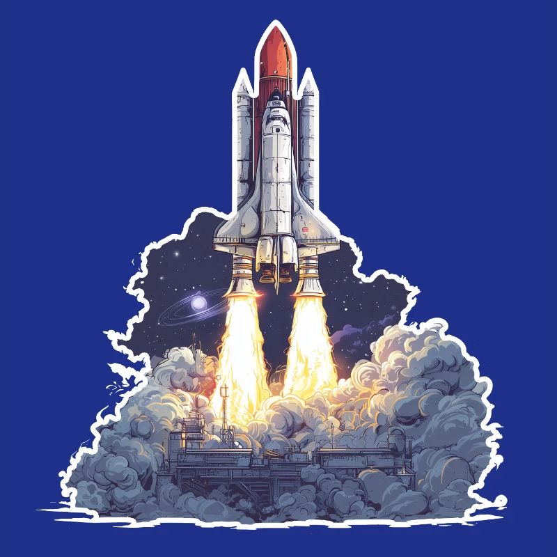 Exploration astronomique du lancement de fusées spatiales