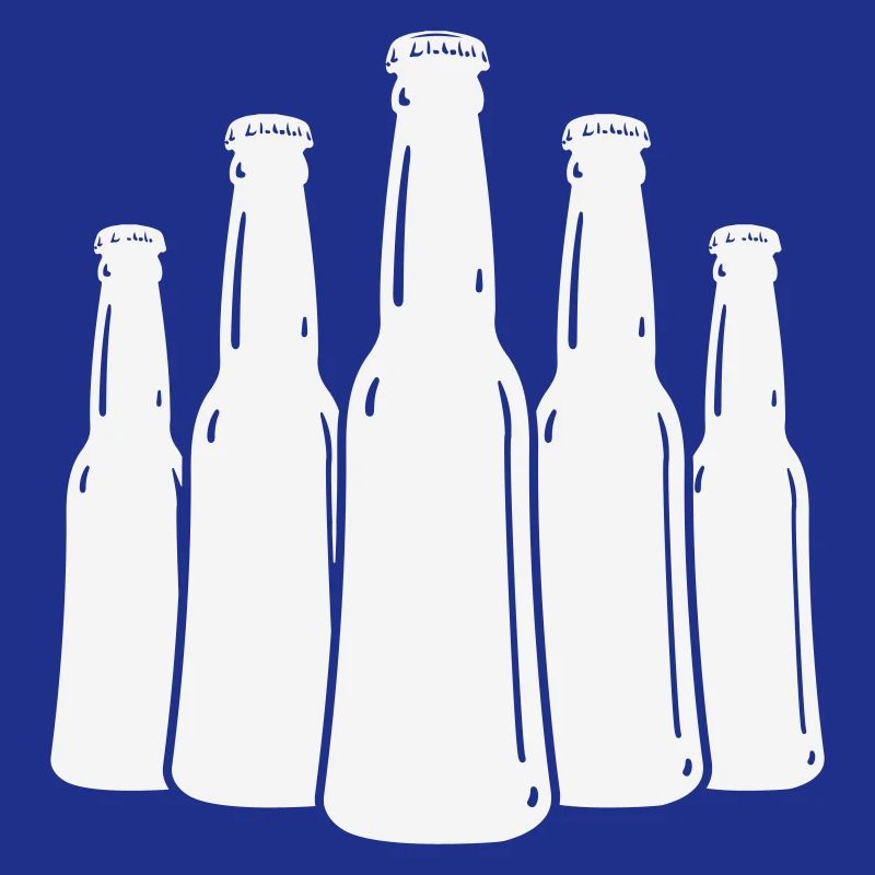Beer Bottles Silhouette