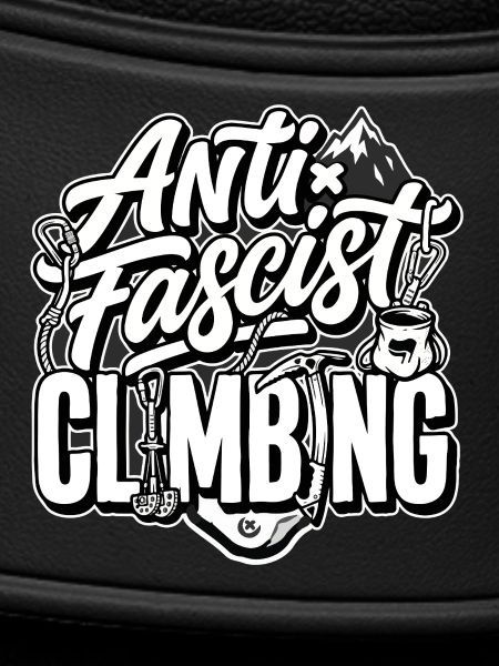 Antifascist Climbing Mountain Tee