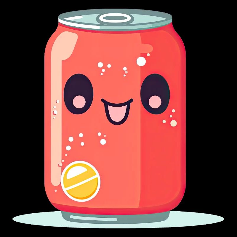 Kawaii Lemonade Tin with Face