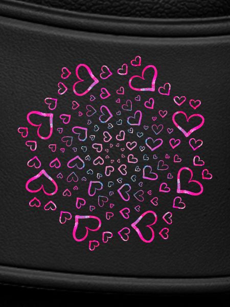 Mandala pink hearts