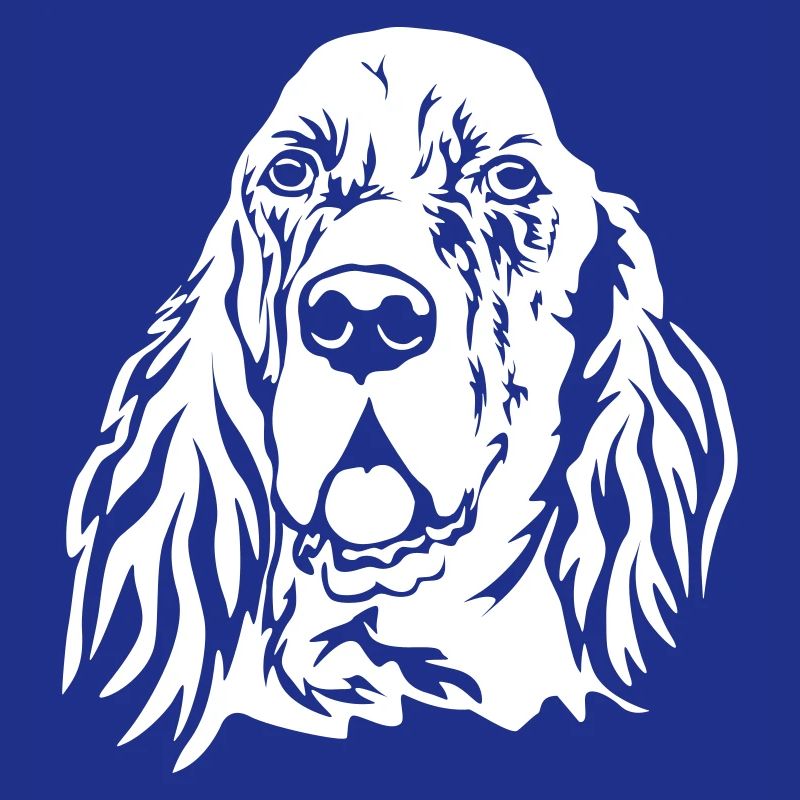 Tête de setter anglais "Black Edition"
