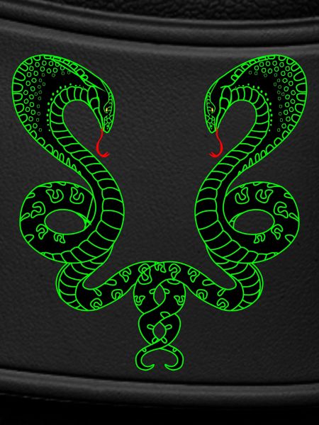 Two green snakes