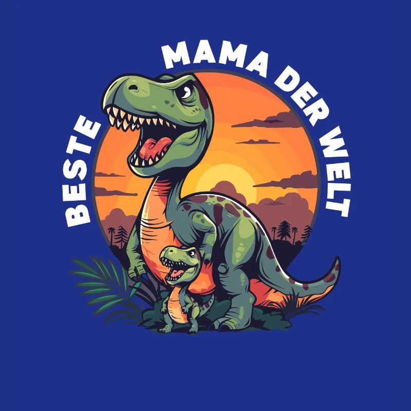 Dinosaurier Mama Beste Mama der Welt Spruch