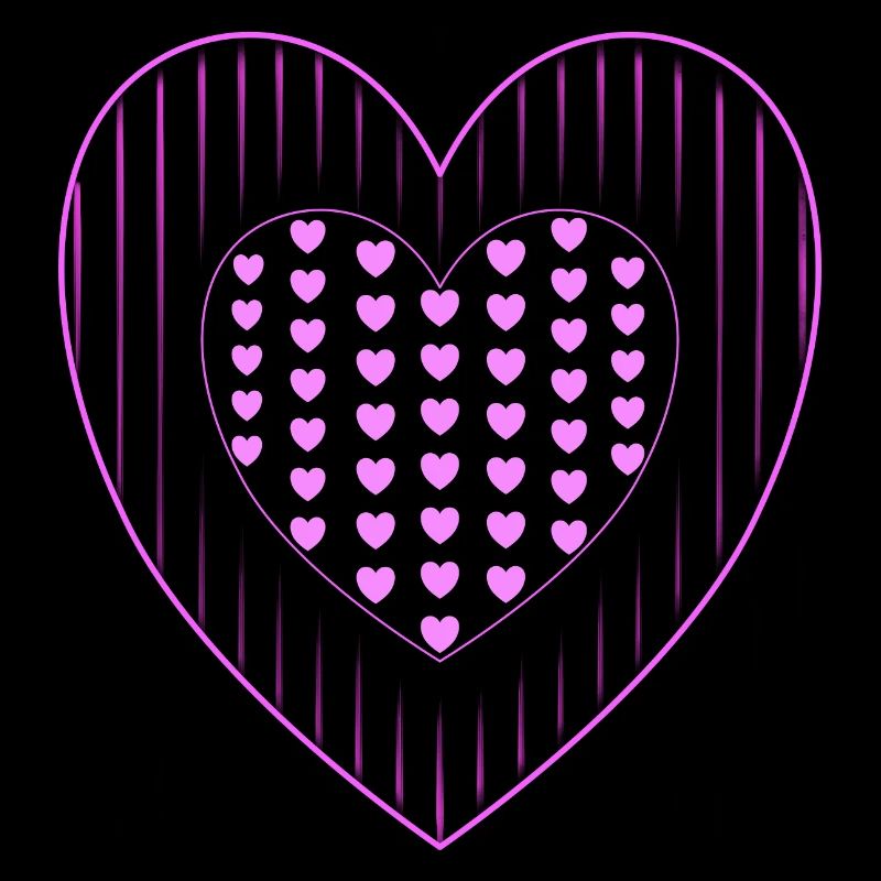 Cœurs roses Beaucoup de cœurs roses