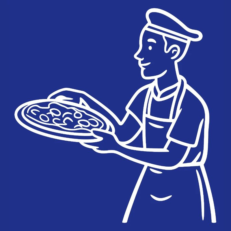 Pizza Baker Drawing