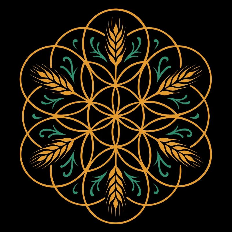 La fleur de vie de Lamma - Conception de la fête des moissons