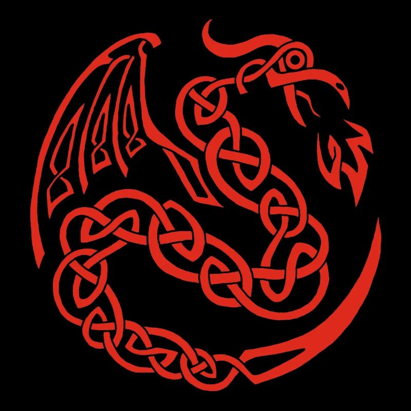 Red Celtic Dragon