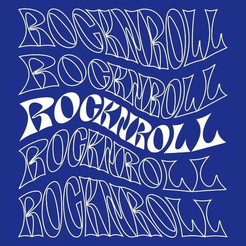 Psychedelic RocknRoll Wavy Typography