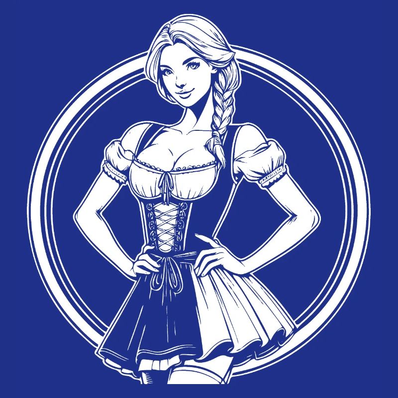 Cool Dirndl Comic Design