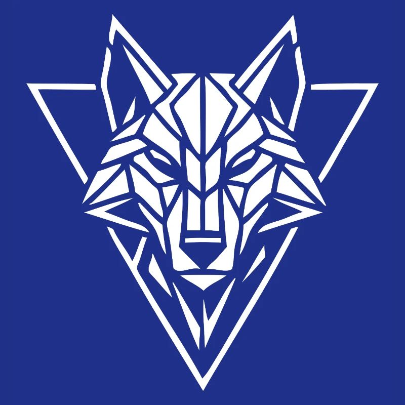 Geometric Wolf Head