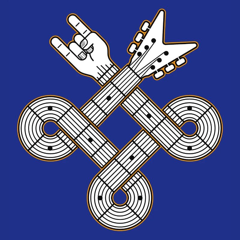 Interlaced Guitar Celtic Knot