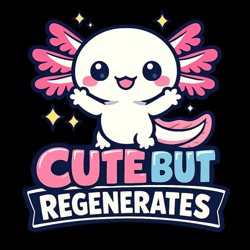Mignon mais régénère - Axolotl