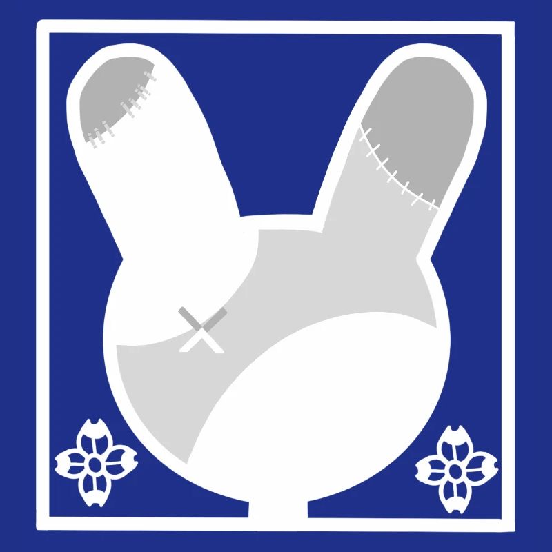 Patchwork Häschen Silhouette