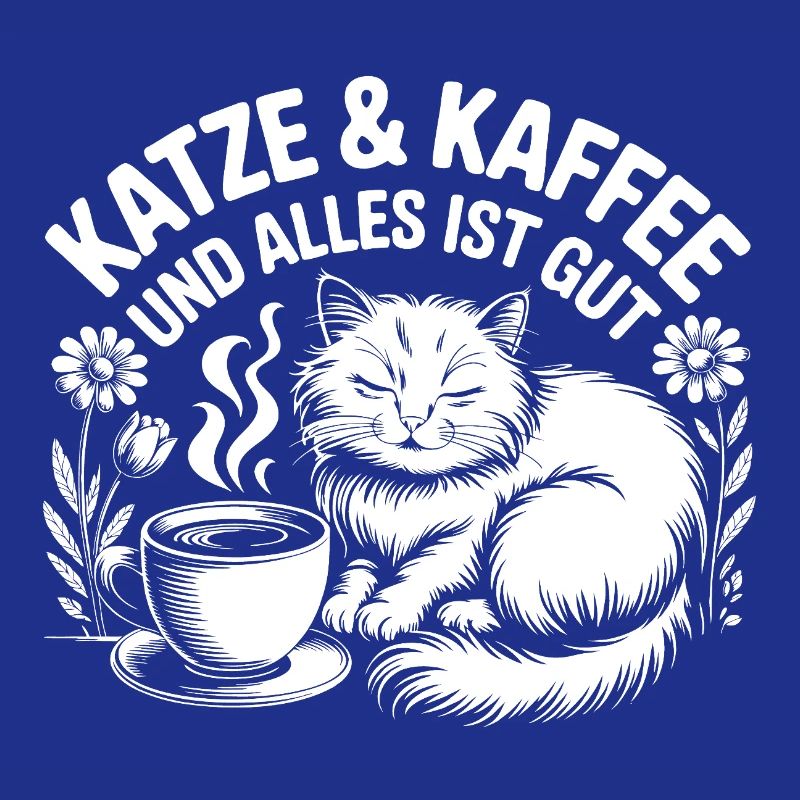 Katze und Kaffee und alles wird gut