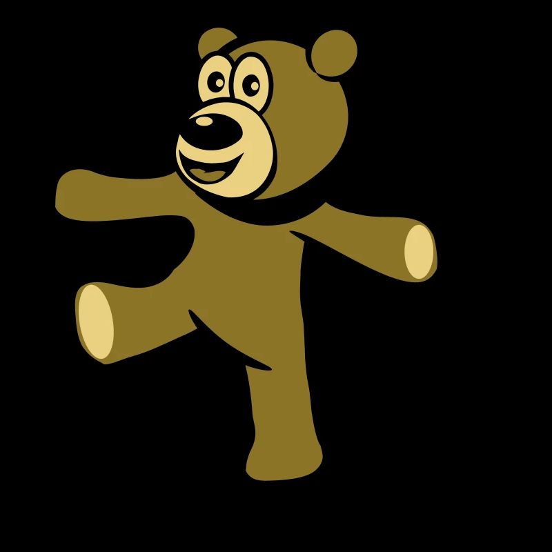 Ours en peluche équilibre corde danse