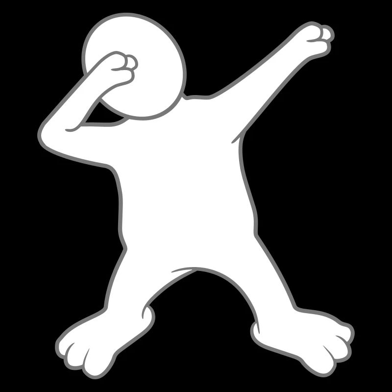 dab dabbing dance pose funny figurine fun party fei