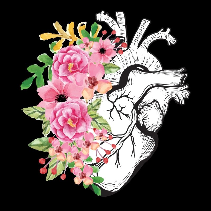 Coeur et fleurs
