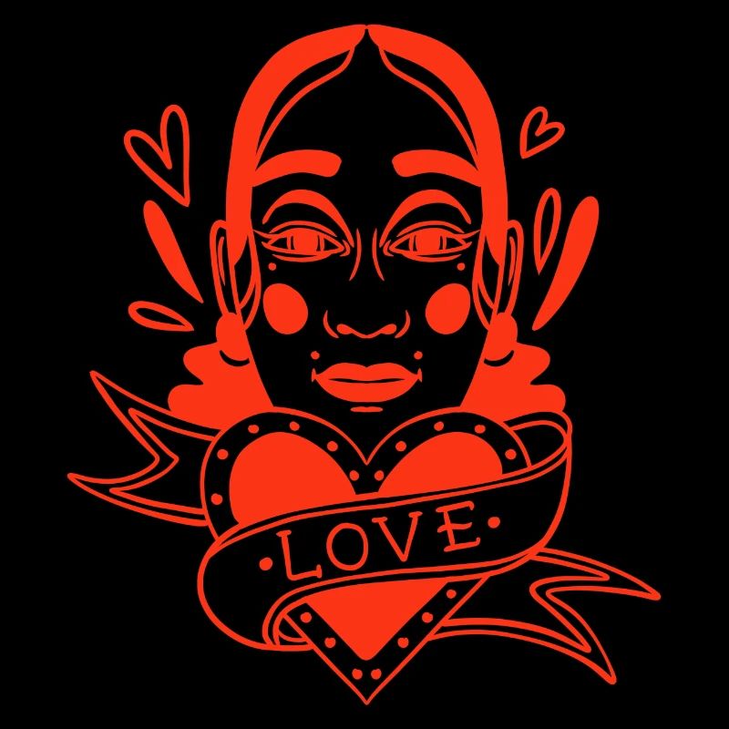 Amour Portrait Noir