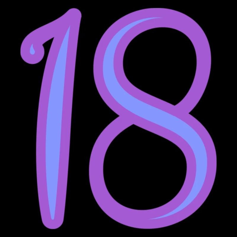 18. 18 ANS. 18e ANNIVERSAIRE. ANNIVERSAIRE 18 ANS.