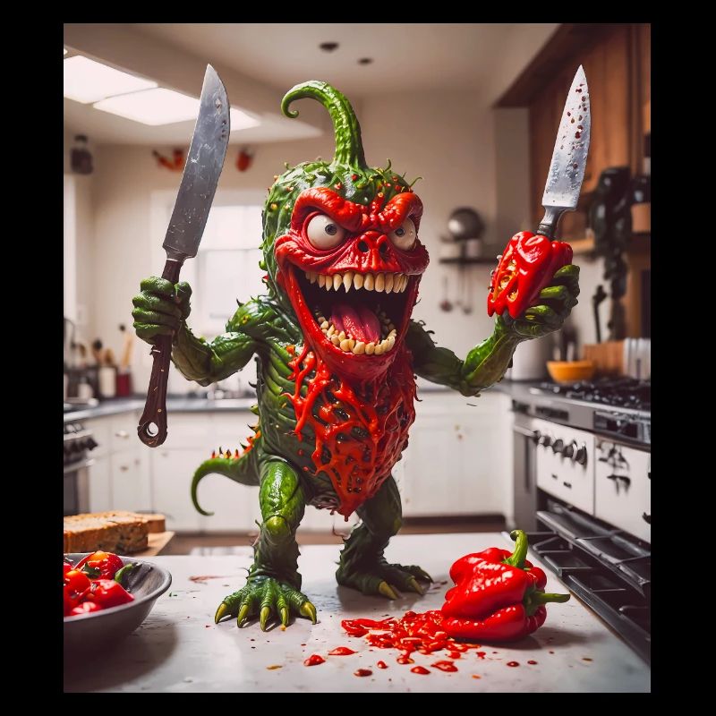 vegetables downfall Apocalypse Monster pepper
