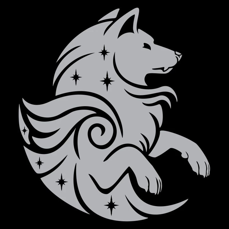 Star Wolf Magic Wappen - Farbe anpassbar