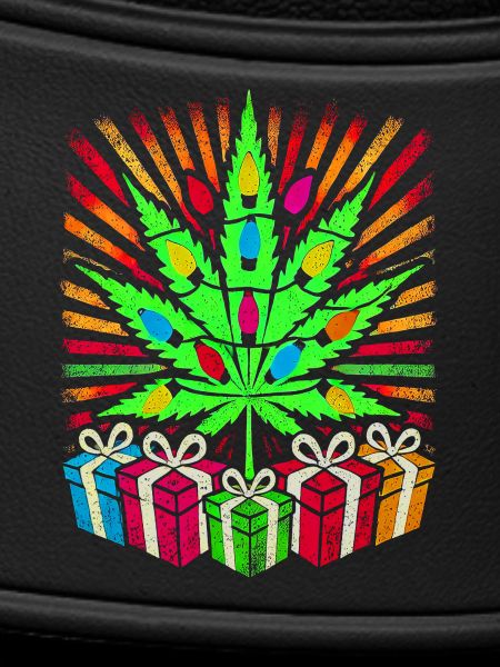 Festive Cannabis Light Display