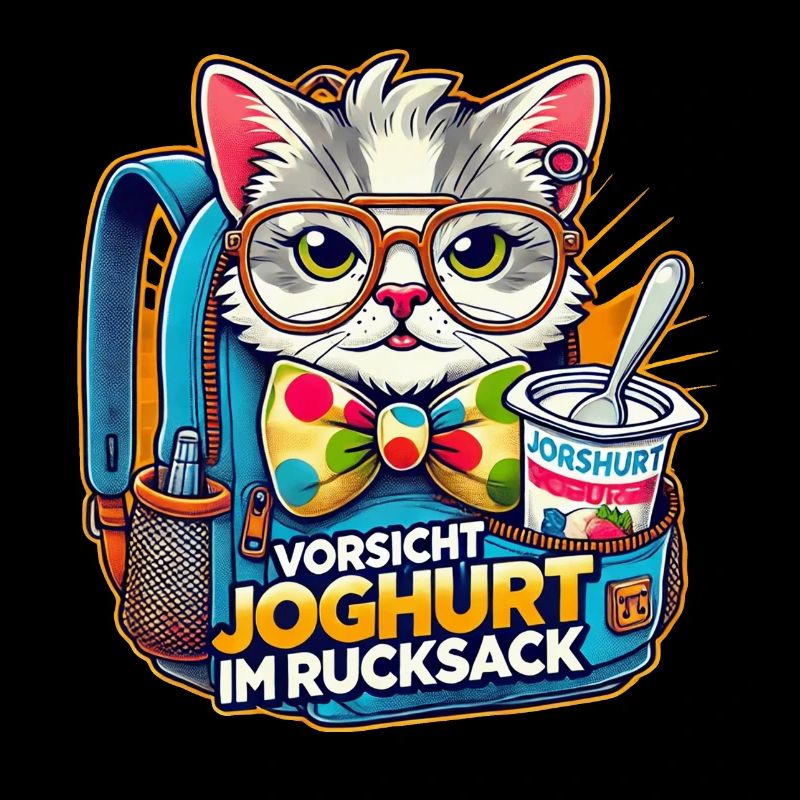 Vorsicht Joghurt im Rucksack